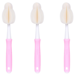 엠피엘 빨대컵 물병 세척솔, 핑크, 3개