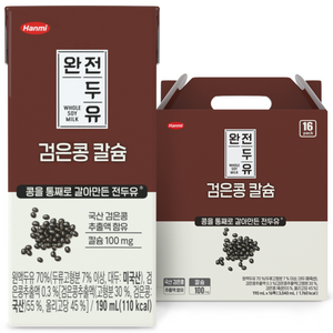 한미 완전두유 검은콩 칼슘, 190ml, 16개