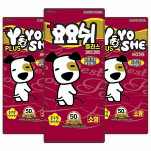 요요쉬 플러스 배변패드 플로랄와인향, 소형(40 x 48..., 50개입, 3개