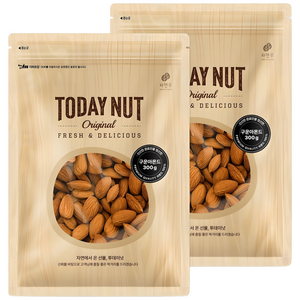 투데이넛 구운아몬드, 300g, 2개