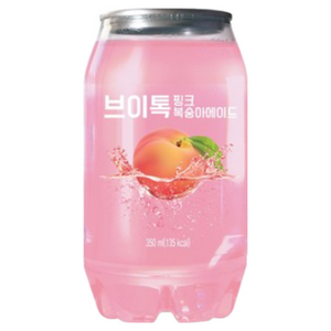 브이톡 핑크복숭아에이드 350ml 24페트, 350ml, 24개