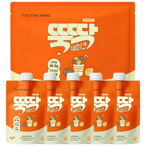 혜인담 식사대용 단백질 쉐이크 뚝딱쉐이크 퐁라떼맛, 50g, 5개