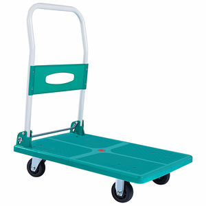 하비티 접이식 핸드카트 중형 격자형, 그린, 1개