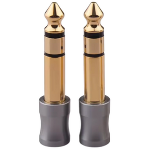 YYTCG HIFI 24K 도금 하이파이 6.35 to 3.5mm 55-3.5 변환 젠더 그레이