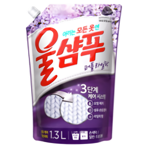 울샴푸 퍼플라일락 리필, 1.3L, 2개