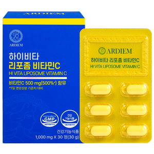 아르디엠 하이비타 리포좀 비타민C 500mg, 30정, 1개
