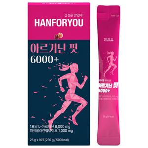 한포유 여성 아르기닌 핏 6000+ L아르기닌 고함량 젤리 콜라겐, 250g, 1개