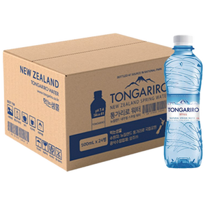 뉴질랜드 통가리로워터 프리미엄 미네랄워터, 500ml, 24개