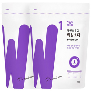 레인보우샵 프리미엄 워싱소다 세탁세제 리필