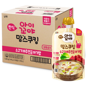 맘스쿠킹 15개월부터, 140g, 소고기배추전골아기밥, 10개