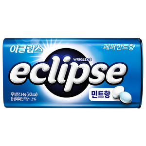 이클립스 페퍼민트향 캔디, 34g, 5개