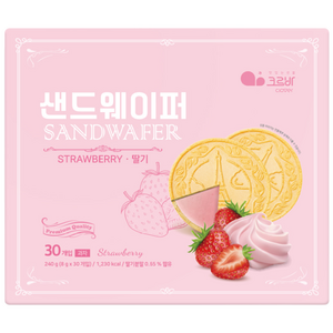 위드쿡 딸기 샌드웨이퍼 30개입(1박스), 240g, 1개