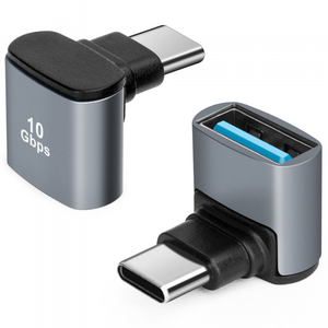 90도 USB C - USB 3.1 OTG 어댑터 직각 USBC Type-C 플러그 - USB 소켓 어댑터 스마트폰 태블릿 노트북용 10G 데이터 전송