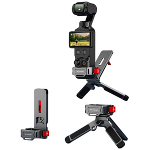 FLYMILE DJI 오즈모 포켓4 pro/포켓4/포켓3 전용 마그네틱 맨티스 금속 접이식 다기능 데스크 삼각대 퀵릴리즈 어태치먼트