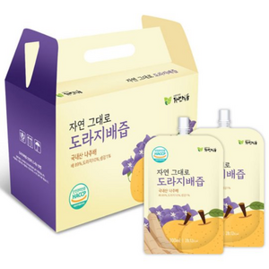자연그대로 도라지배즙 스파우트, 100ml, 30개