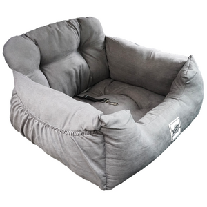 멍뭉스 쿠션형 애견 카시트, 차콜그레이, M2(62 x 55..., 1개