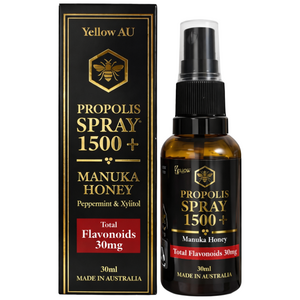 [고함량 플라보노이드 30mg 항산화] 옐로우에이유 호주산 마누카꿀 프로폴리스 스프레이 1500+, 30ml, 1개