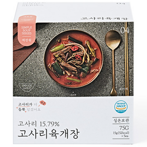 예찬원 고사리육개장, 75g, 1개