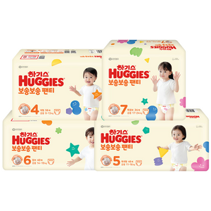하기스 보송보송 팬티형 기저귀 공용, 6단계, 240매