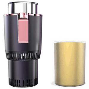 LY 차량용 냉온컵홀더 자동차 냉온컵홀더, 자주색 본체+알루미..., 380ml, 1개