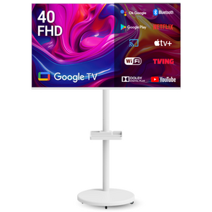 무빙큐빅스 화이트에디션 40인치 FHD 삼탠바이미 퍼스트 셋트 이동식 스마트TV 삼텐바이미 중소바이미