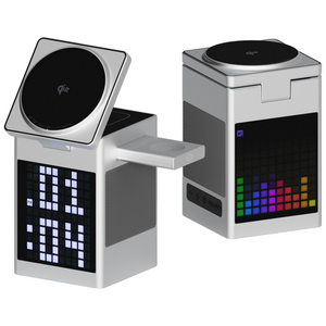 퍼플래빗 Qi2 3in1 맥세이프 무선 스피커 충전기 픽셀