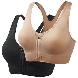 cikicoco 앞지퍼 스포터 스포츠브라 2종세트 S~5XL (1+1) 러닝브라 요가 필라테스