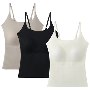 도도미아 여성 심리스 캡내장 브라 나시 3장 세트