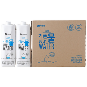 자연드림 JUST기픈물 종이팩, 1L, 12개