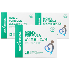 맘스포뮬러 2단계 임산부 수유부 산후 출산후 종합 비타민 철분제 모유수유, 60정, 3개