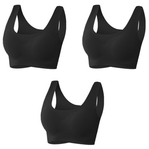 어워크 심리스 노와이어 스포츠 브라 3P 브래지어 S-2XL