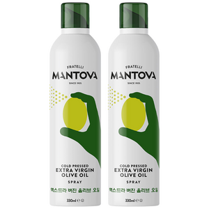 만토바 엑스트라 버진 올리브오일 스프레이, 330ml, 2개