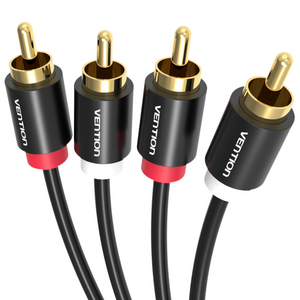 벤션 2RCA to 2RCA Audio 케이블 블랙 1m