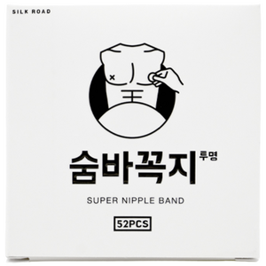 숨바꼭지 남성용 니플밴드 투명색 52매, 1개