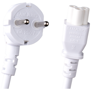 삼정 국산 AC 전원케이블 크로바 백색 코드