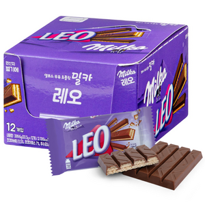 밀카 레오 밀크 초콜릿, 33.3g, 12개