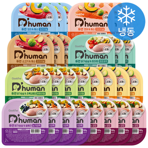 듀먼 전연령용 강아지 종합 8종 버라이어티 화식사료, 혼합맛, 100g, 28개