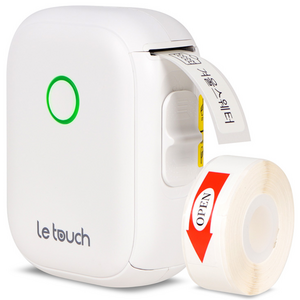 레터치 P12 라벨프린터 네임스티커 라벨기 (라벨지1개포함) P12 라벨프린터+사각화이트라벨지 1개