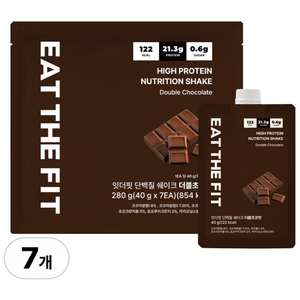 델리스푼 잇더핏 단백질 쉐이크, 40g, 7개