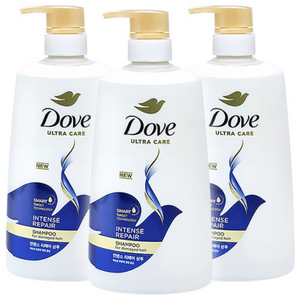 도브 인텐스 리페어 샴푸, 680ml, 3개