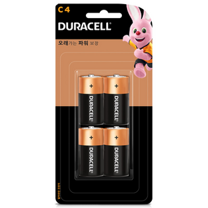 듀라셀 알카라인 C형 건전지, 4개입, 1개