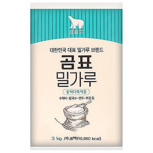 곰표 밀가루 중력다목적용, 3kg, 3개