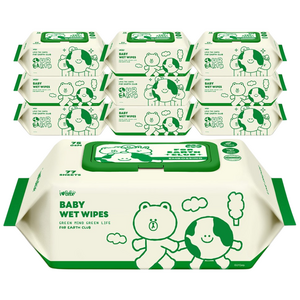 아이러브베베 라인프렌즈 그린 에디션 아기물티슈 캡형