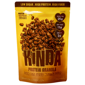 카인다 저당 단백질 그래놀라 카카오 무설탕 시리얼, 200g, 1개
