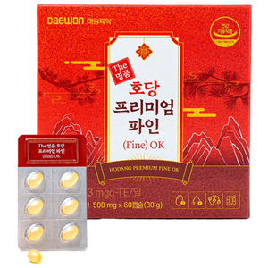 대원제약 비타민E 솔잎증류농축액 더 명품 호당 프리미엄 파인 OK 식약청 인정 건강기능식품 장용성 캡슐 적송유 송침유 오일 기름