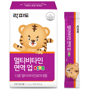 락피도 멀티비타민 면역 업 30p, 60g, 1개