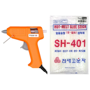 트룹런던 글루건 소형 + 글루건심 80p, 1세트