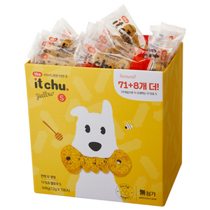 잇츄 강아지 더 잇츄 옐로우 S 덴탈껌, 혼합맛(밀웜/마누카..., 948g, 1개