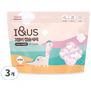 아이앤어스 3챔버 캡슐 세탁세제, 30개입, 3개