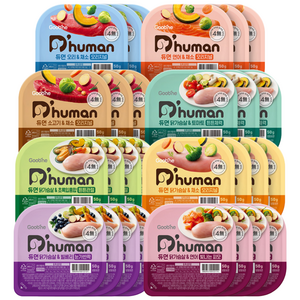 듀먼 전연령용 강아지 종합 8종 버라이어티 화식사료, 혼합맛, 50g, 28개